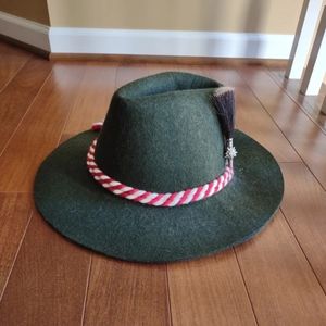 Vintage Men's Green Felt Hat Octoberfest